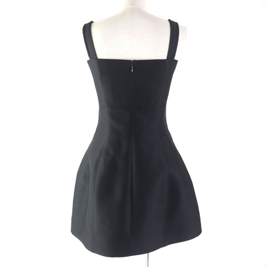 Christian Dior dress 251R35A1212 Outer: 80% wool, Outer: 20% silk, Lining: 100% silk black Women 40 Used Authentic