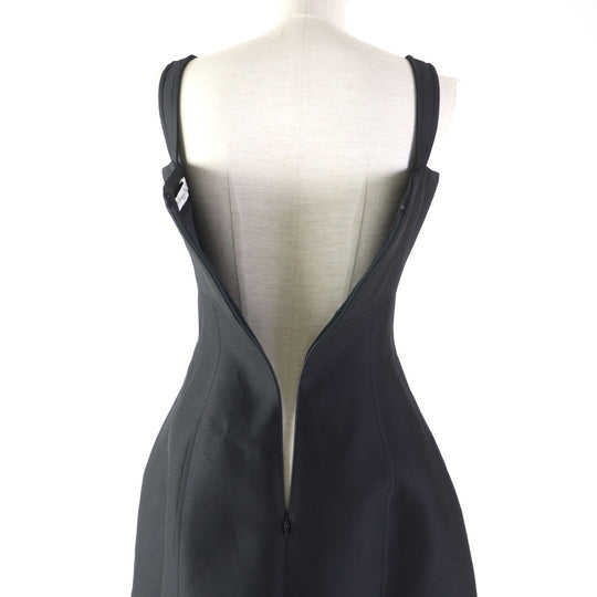 Christian Dior dress 251R35A1212 Outer: 80% wool, Outer: 20% silk, Lining: 100% silk black Women 40 Used Authentic