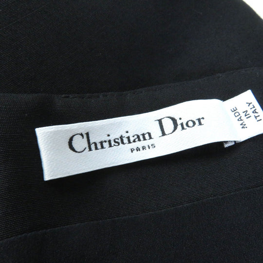 Christian Dior dress 251R35A1212 Outer: 80% wool, Outer: 20% silk, Lining: 100% silk black Women 40 Used Authentic