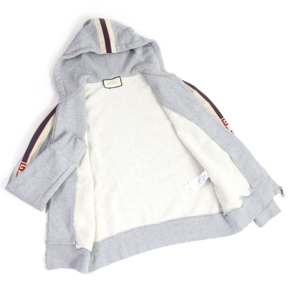 GUCCI Hoodie 497250 Main: 100% cotton, Part: 100% nylon gray mens S Used Authentic