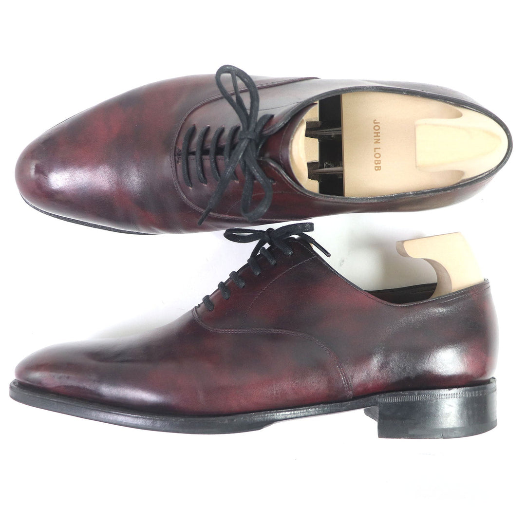 John Lobb Dress shoes Museum calf Burgundy SEATON mens 9 Used Authentic