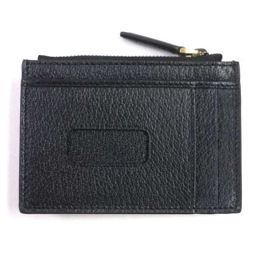 GUCCI Card Case 657589 Main: Leather black mens Used Authentic