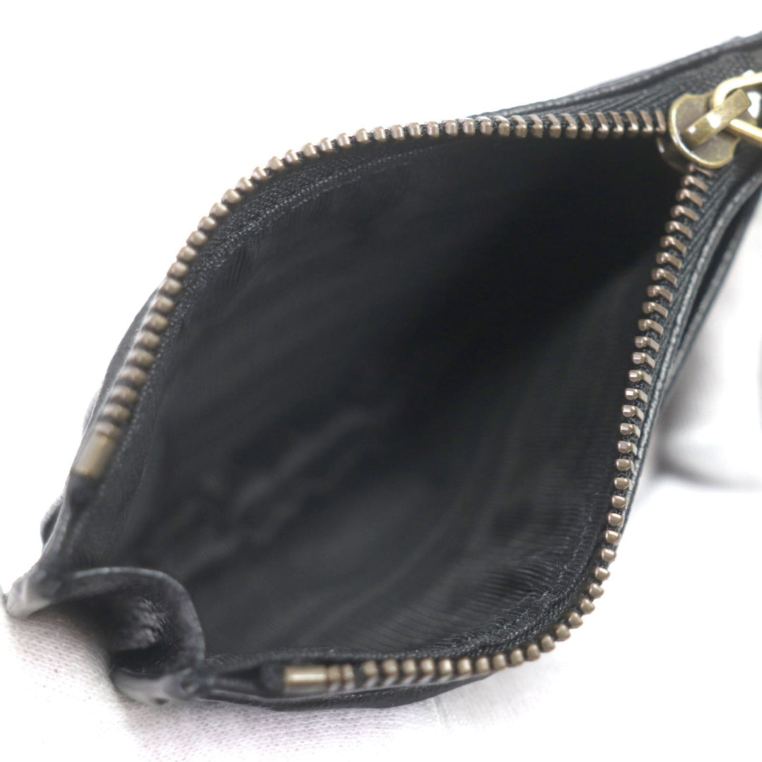 GUCCI Card Case 657589 Main: Leather black mens Used Authentic