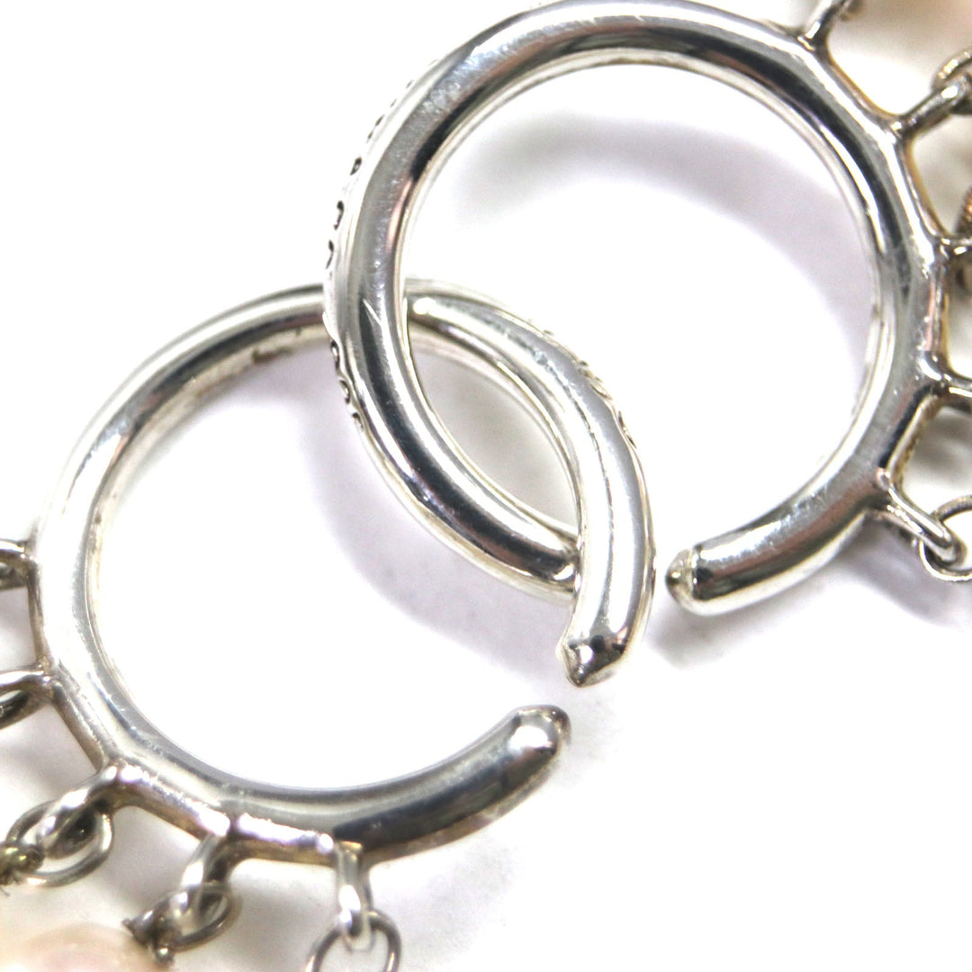TIFFANY&Co. Necklace Part: SV925, Freshwater Pearl White Silver Paloma Picasso Women Used Authentic