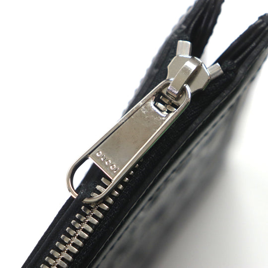 GUCCI Clutch bag 646449 Main: Leather black mens Used Authentic