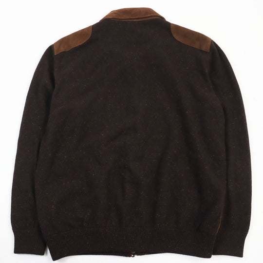 Brioni Blouson cashmere, suede Brown mens XXL Used Authentic