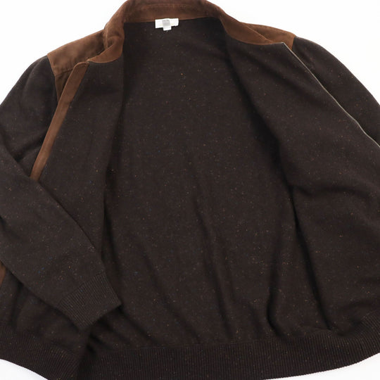 Brioni Blouson cashmere, suede Brown mens XXL Used Authentic
