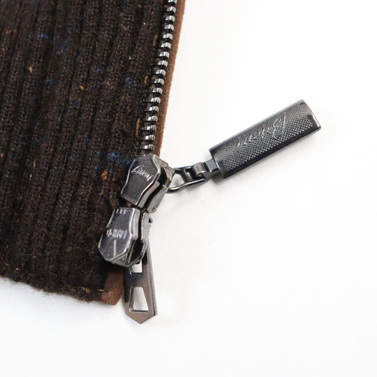 Brioni Blouson cashmere, suede Brown mens XXL Used Authentic