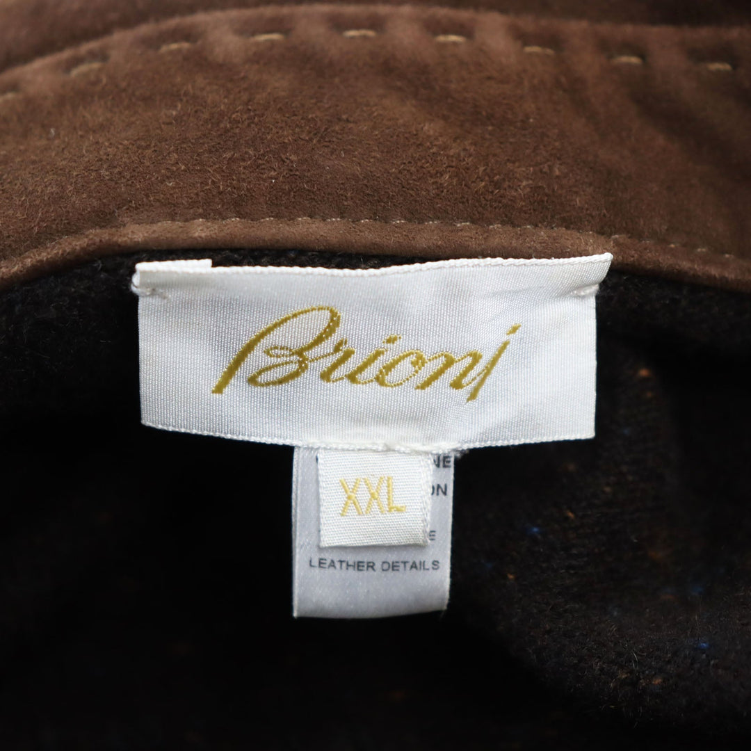 Brioni Blouson cashmere, suede Brown mens XXL Used Authentic