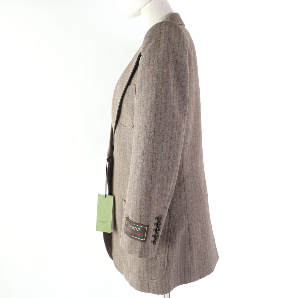 GUCCI tailored jacket 691270 wool Brown 42