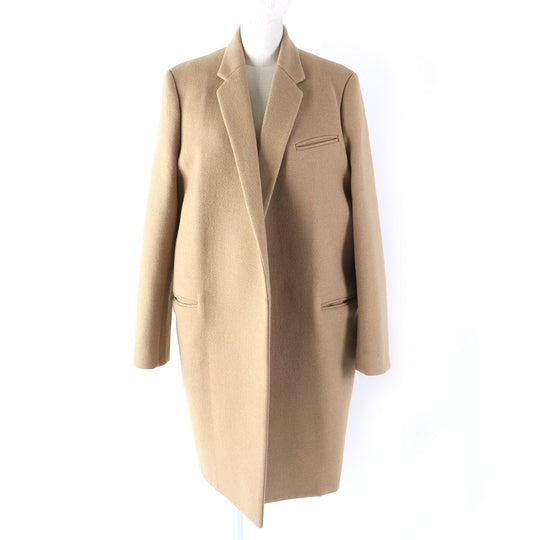CELINE Chester coat 28H28 Outer: 97% camel, Outer: 3% wool, Lining: 100% silk beige Women 44 Used Authentic