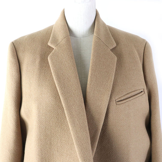 CELINE Chester coat 28H28 Outer: 97% camel, Outer: 3% wool, Lining: 100% silk beige Women 44 Used Authentic