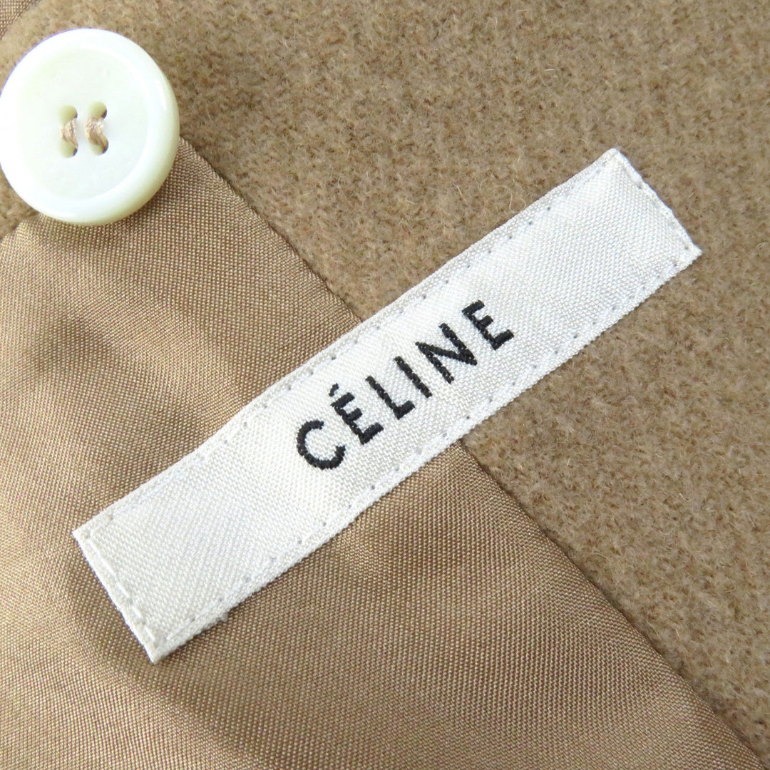 CELINE Chester coat 28H28 Outer: 97% camel, Outer: 3% wool, Lining: 100% silk beige Women 44 Used Authentic