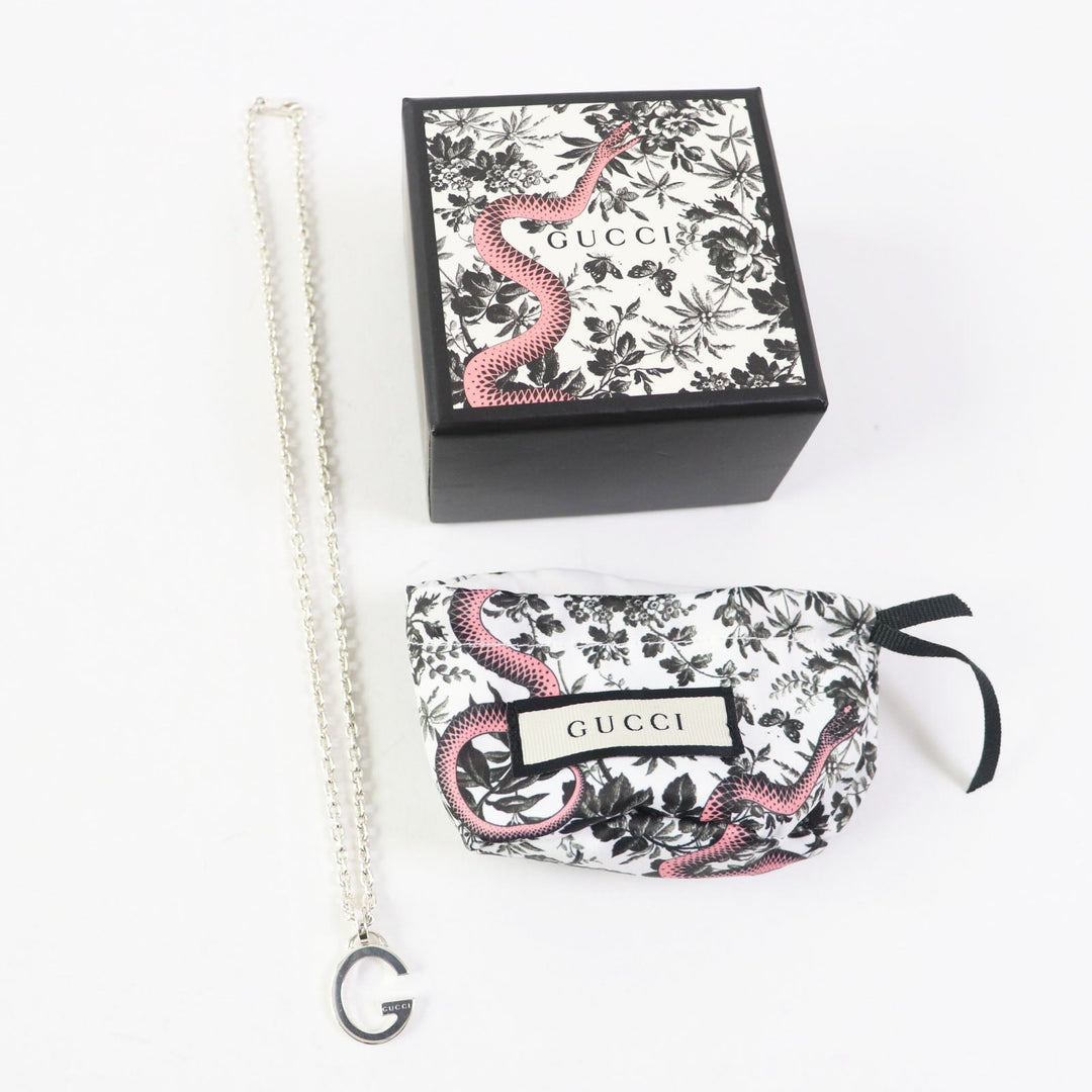 GUCCI Necklace 233936 Main�FAG925 Silver G plate Women(Unisex) Used Authentic