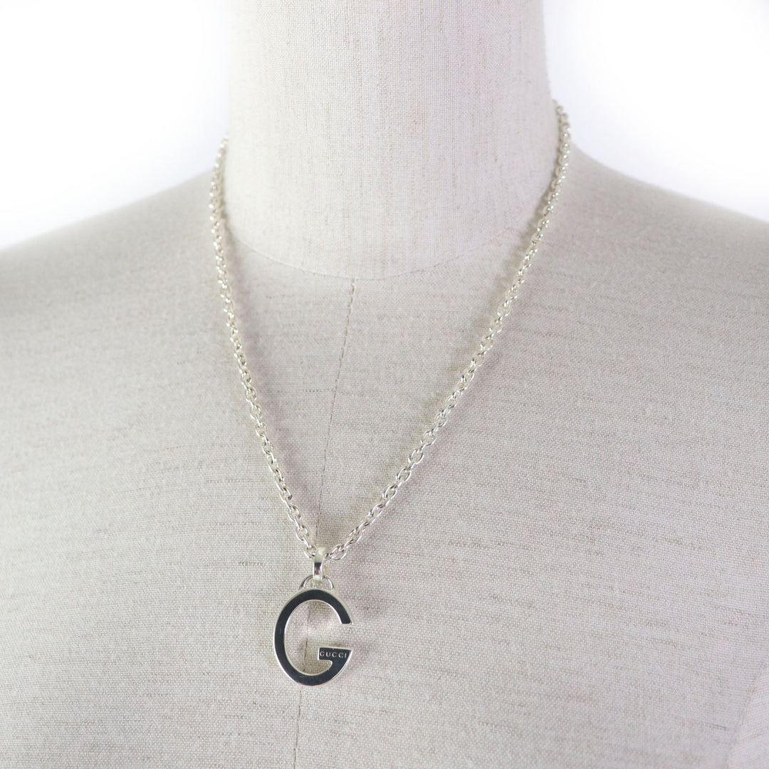 GUCCI Necklace 233936 Main�FAG925 Silver G plate Women(Unisex) Used Authentic