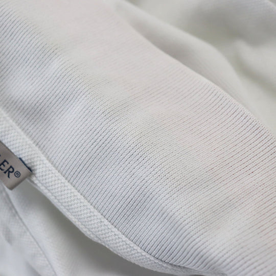 MONCLER Short sleeve polo shirt F20918470510 84556 Main: 100% cotton white MAGLIA POLO MANICA CORTA mens S Used Authentic