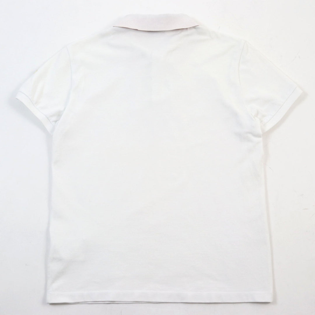 MONCLER Short sleeve polo shirt F20918470510 84556 Main: 100% cotton white MAGLIA POLO MANICA CORTA mens S Used Authentic