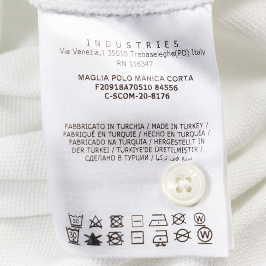 MONCLER Short sleeve polo shirt F20918470510 84556 Main: 100% cotton white MAGLIA POLO MANICA CORTA mens S Used Authentic