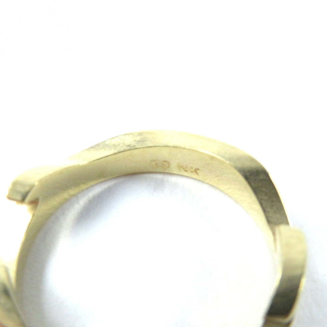 Georg Jensen Ring Main: K18 Silver gold Fusion ring Women 50 Used Authentic