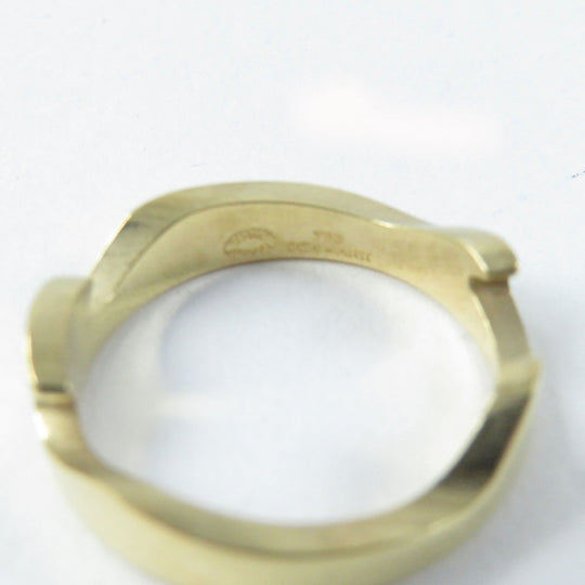 Georg Jensen Ring Main: K18 Silver gold Fusion ring Women 50 Used Authentic