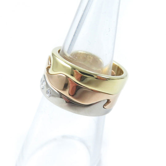 Georg Jensen Ring Main: K18 Silver gold Fusion ring Women 50 Used Authentic