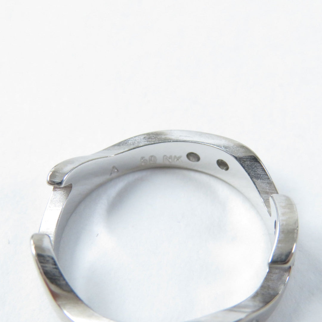 Georg Jensen Ring Main: K18 Silver gold Fusion ring Women 50 Used Authentic