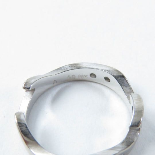 Georg Jensen Ring Main: K18 Silver gold Fusion ring Women 50 Used Authentic