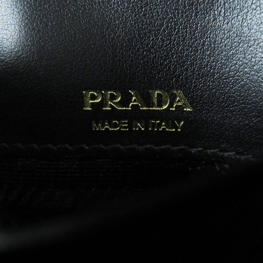 PRADA Mobile phones and smartphone accessories 1BP050 Safiano leather black Saffiano leather mini bag Women Used Authentic