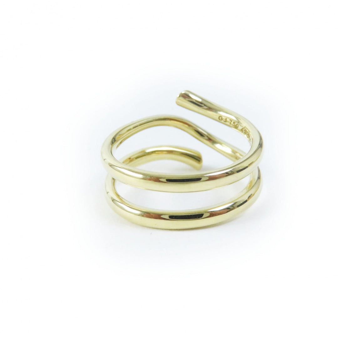 Georg Jensen Ring 491513A Main: 750, Part: Diamond gold Magic ring Women Used Authentic
