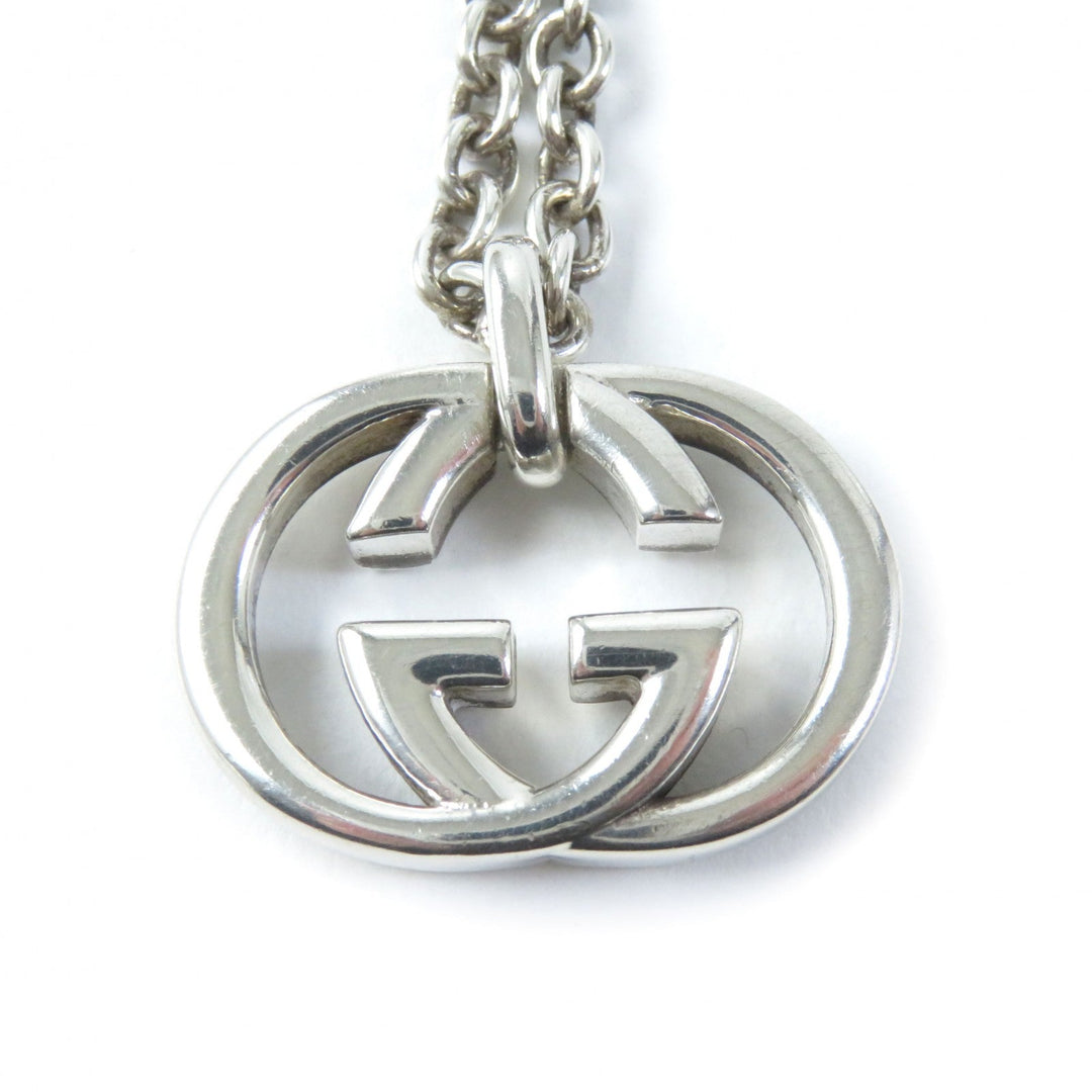 GUCCI Necklace Main�FAG925 Silver Women Used Authentic