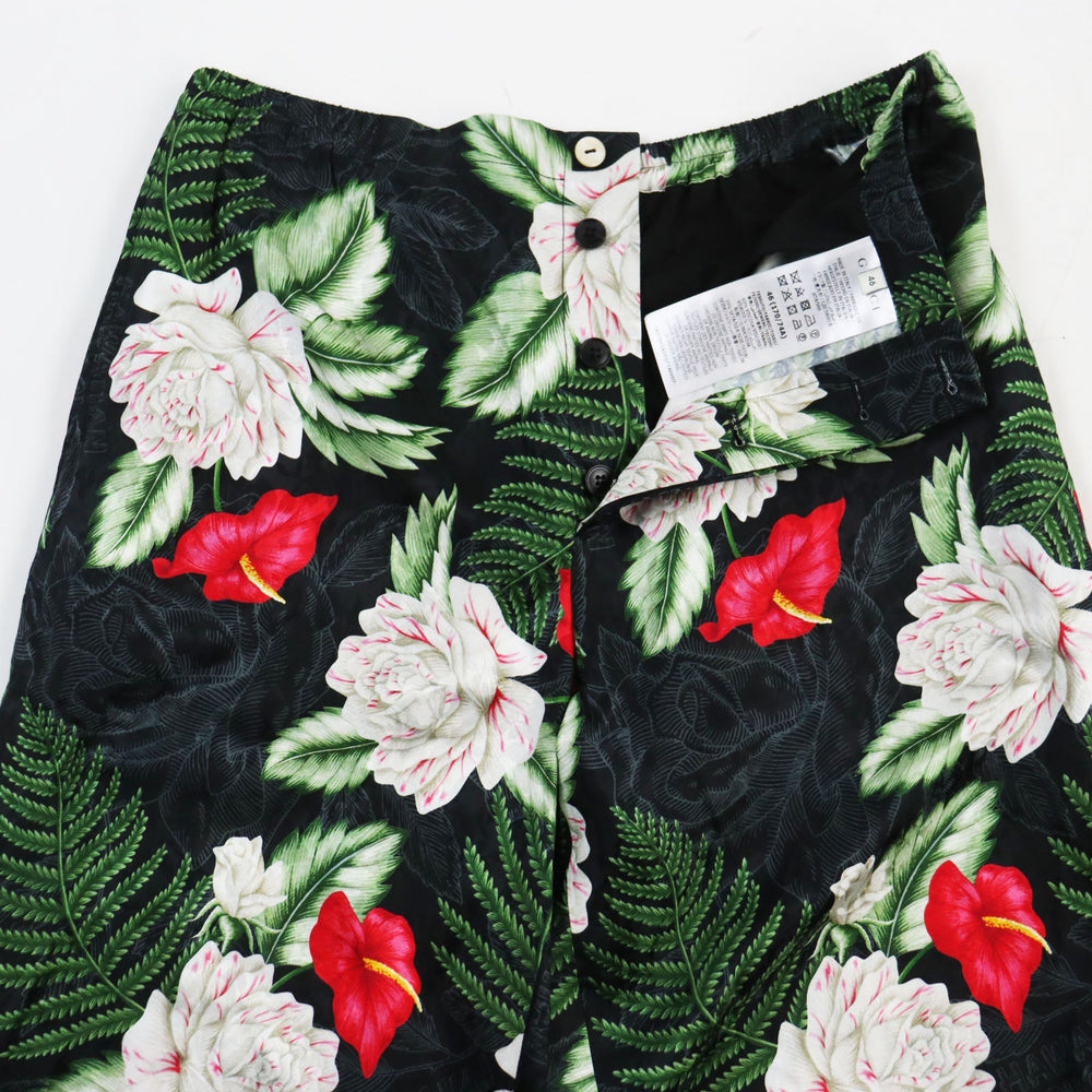 GUCCI Shorts 619073 Main: 65% rayon, Main: 35% silk Black type Hawaiian Viscose Shorts mens 46 Used Authentic
