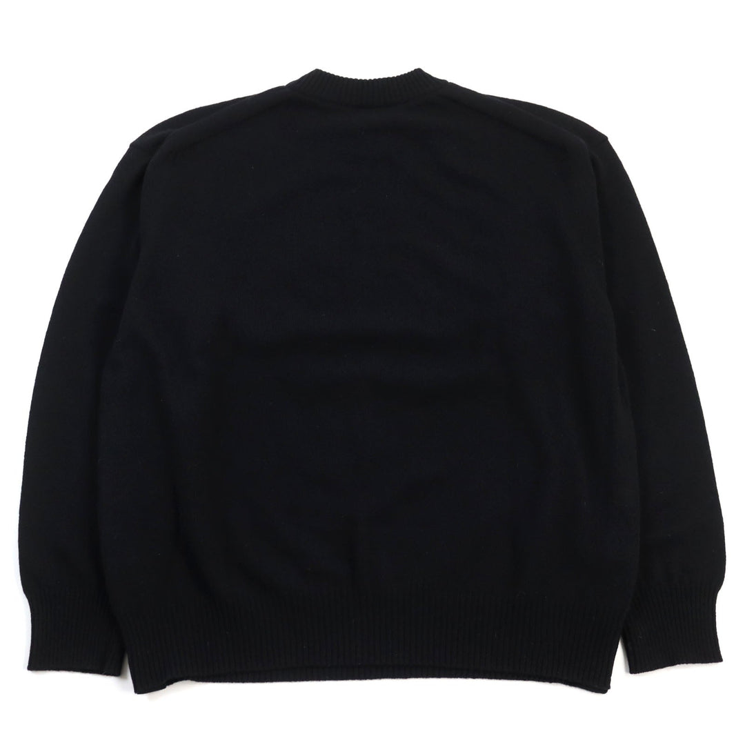 Sacai knit 22-0443S Main: 100% wool, Part: 100% rayon black mens 3 Used Authentic