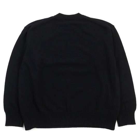 Sacai knit 22-0443S Main: 100% wool, Part: 100% rayon black mens 3 Used Authentic