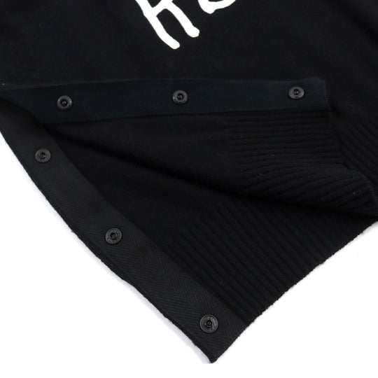 Sacai knit 22-0443S Main: 100% wool, Part: 100% rayon black mens 3 Used Authentic