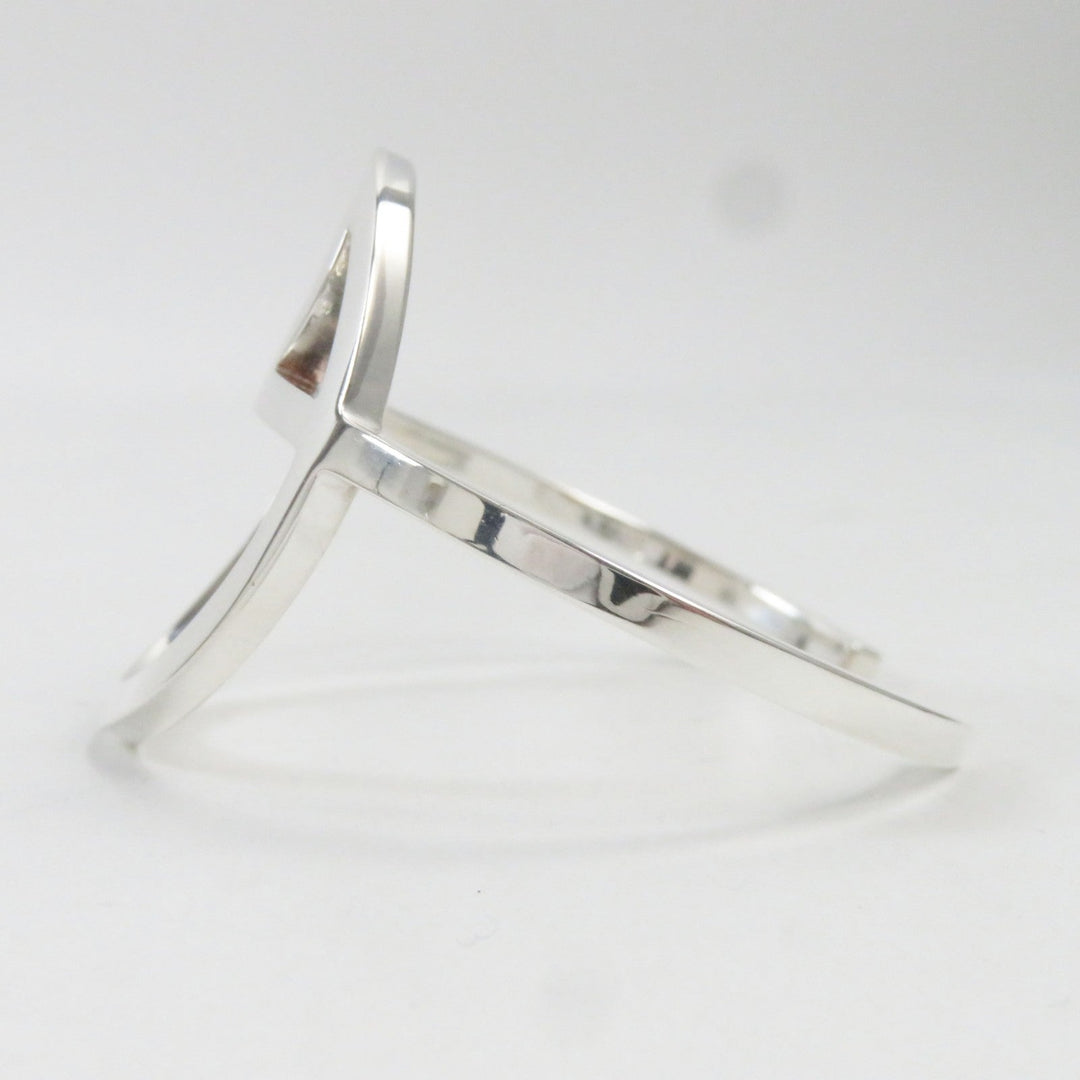 HERMES Bangle Main�FAG925 Silver Chene Dunkle Game mens Used Authentic