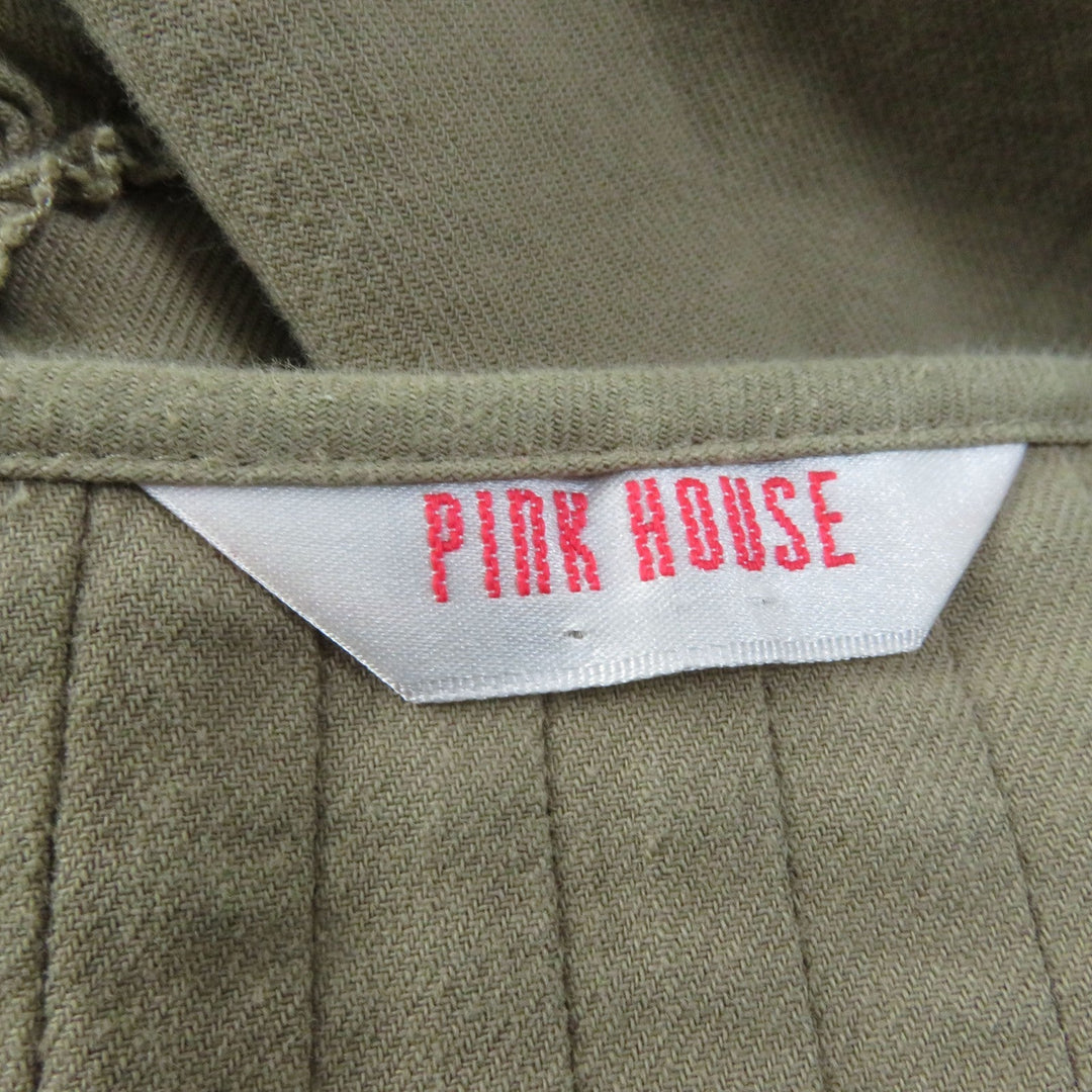 PINK HOUSE one piece A2103FBY368 Main: 78% cotton, Main: 22% other Brown Women Size unknown Used Authentic