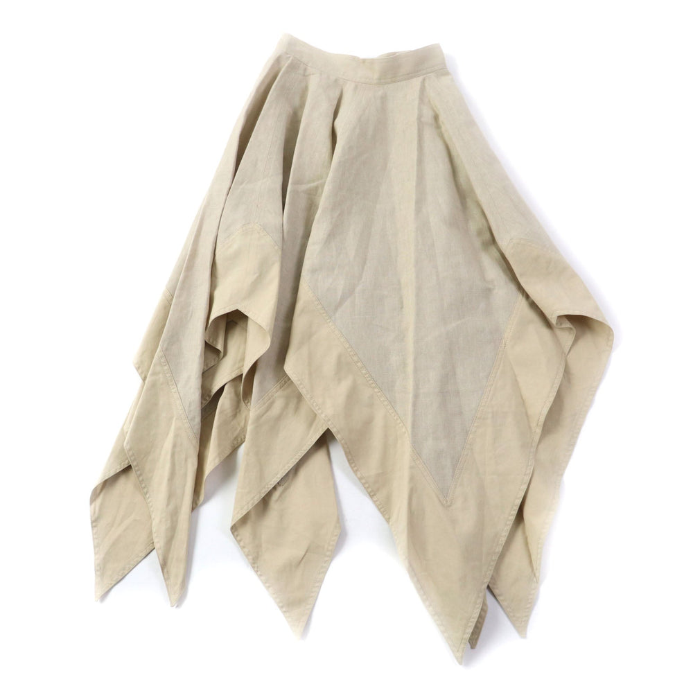 LOEWE skirt S616344X02 Main: 100% cotton, part: 51% linen, part: 49% cotton beige Women 32 Used Authentic