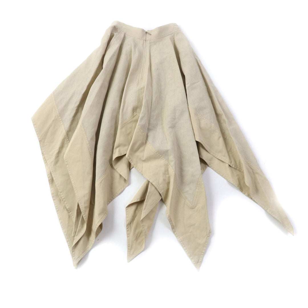 LOEWE skirt S616344X02 Main: 100% cotton, part: 51% linen, part: 49% cotton beige Women 32 Used Authentic