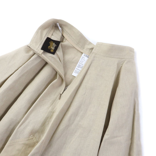 LOEWE skirt S616344X02 Main: 100% cotton, part: 51% linen, part: 49% cotton beige Women 32 Used Authentic