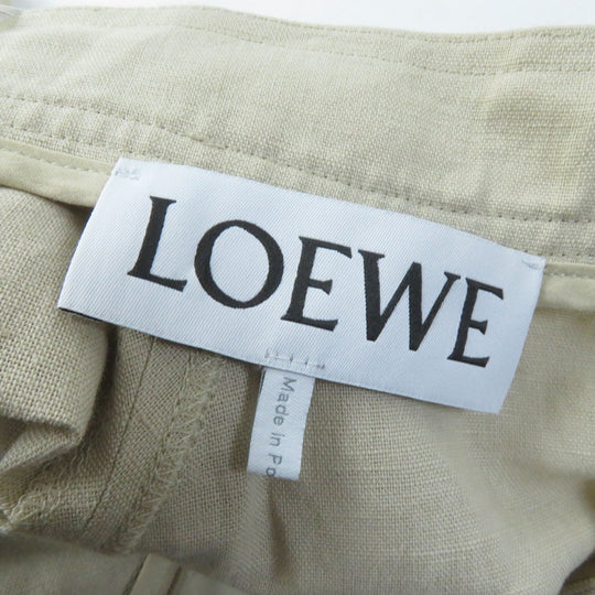 LOEWE skirt S616344X02 Main: 100% cotton, part: 51% linen, part: 49% cotton beige Women 32 Used Authentic
