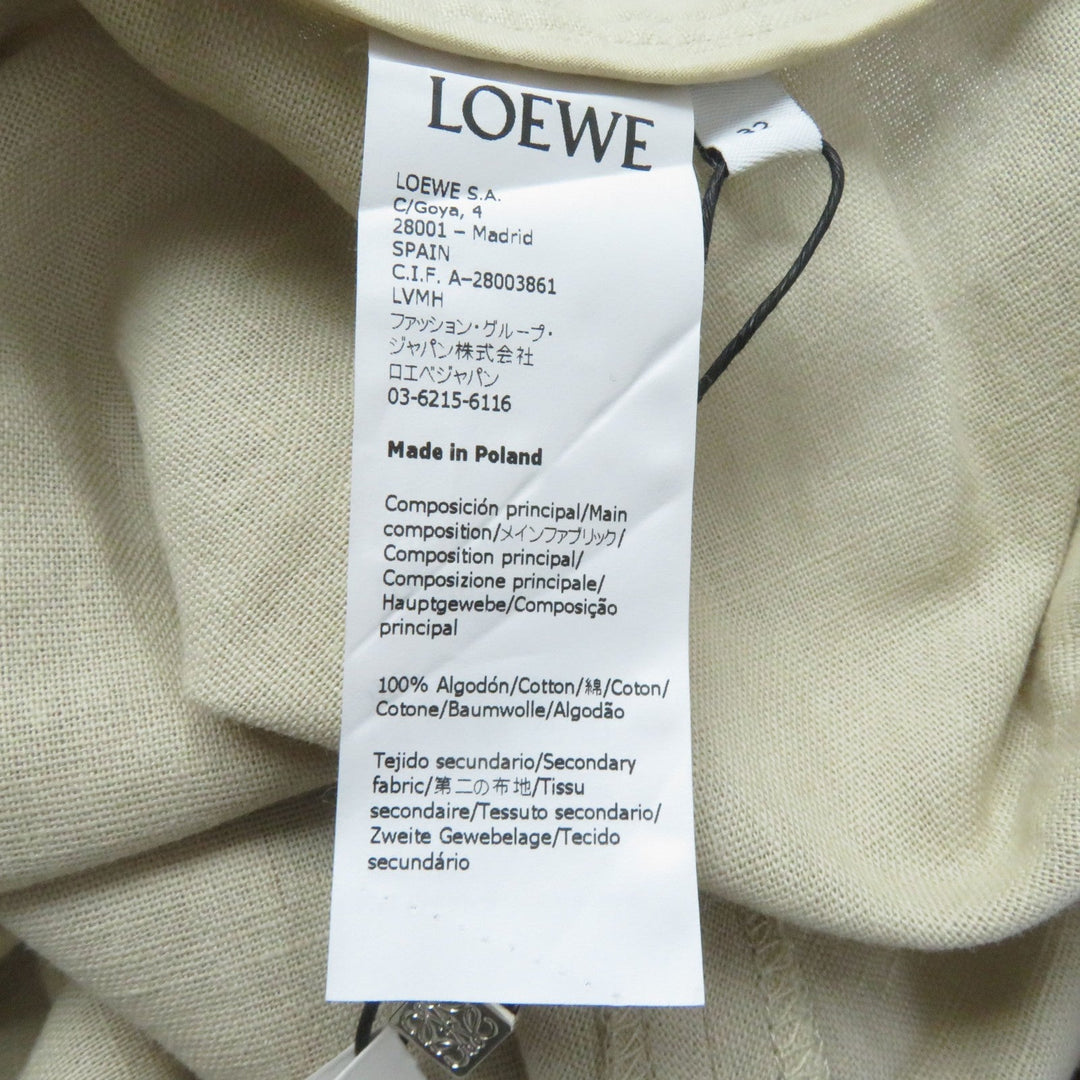 LOEWE skirt S616344X02 Main: 100% cotton, part: 51% linen, part: 49% cotton beige Women 32 Used Authentic