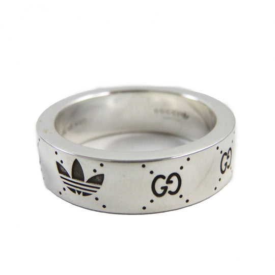 GUCCI Ring 702764 Main�FAG925 Silver Engraving Ring mens 16 Used Authentic