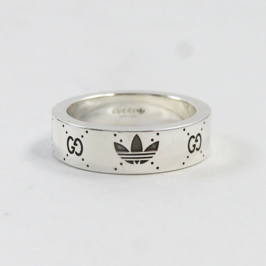 GUCCI Ring 702764 Main�FAG925 Silver Engraving Ring mens 16 Used Authentic