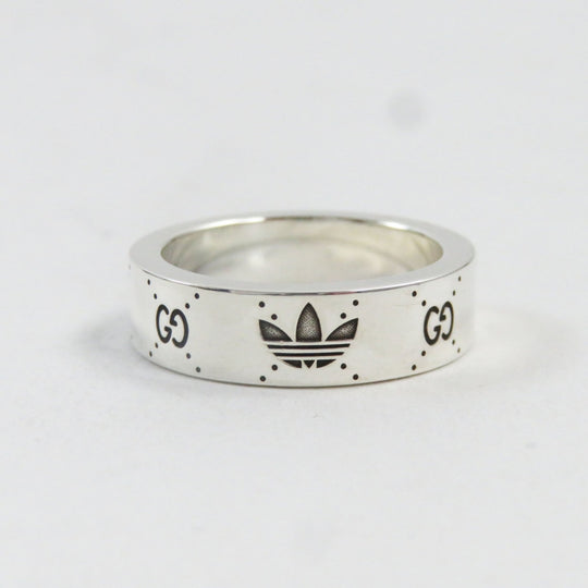 GUCCI Ring 702764 Main�FAG925 Silver Engraving Ring mens 16 Used Authentic