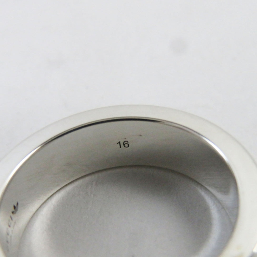 GUCCI Ring 702764 Main�FAG925 Silver Engraving Ring mens 16 Used Authentic