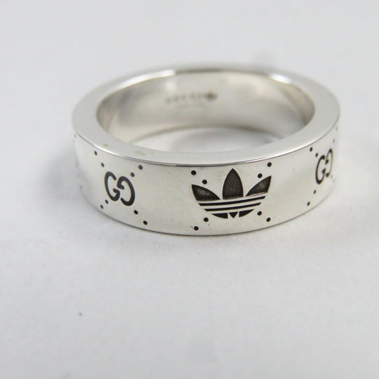 GUCCI Ring 702764 Main�FAG925 Silver Engraving Ring mens 16 Used Authentic