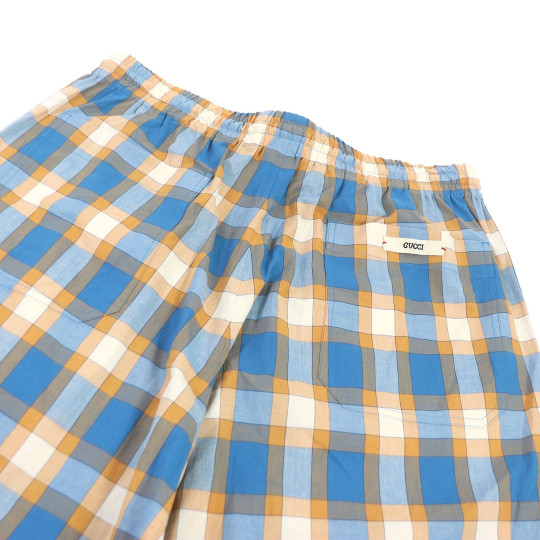 GUCCI Shorts 654859 Main: 100% cotton, Part: 100% polyester Orange blue mens 48 Used Authentic