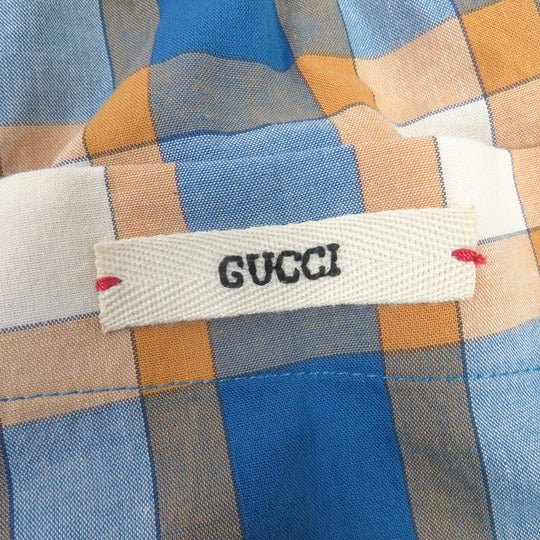GUCCI Shorts 654859 Main: 100% cotton, Part: 100% polyester Orange blue mens 48 Used Authentic