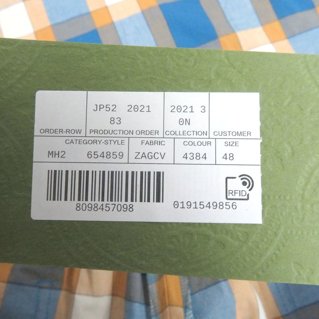 GUCCI Shorts 654859 Main: 100% cotton, Part: 100% polyester Orange blue mens 48 Used Authentic