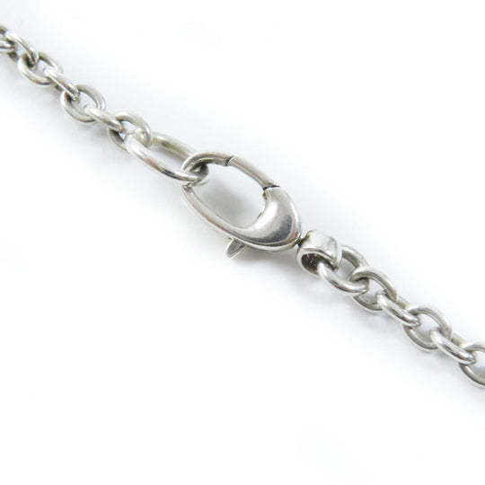 GUCCI Necklace 190484-J8400-8106 Main�FAG925 Silver Interlocking Double G mens(Unisex) Used Authentic